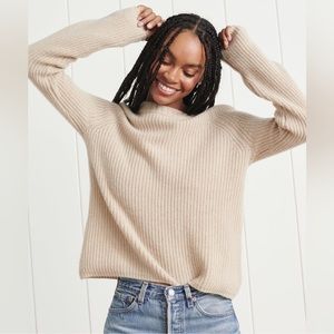 Jenni Kayne Cashmere Fisherman Sweater Sz S